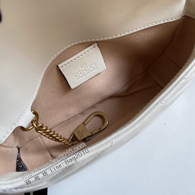 Gucci經典百搭女包 古馳GG Marmont Mini女包 Gucci原廠皮鏈條迷你小挎包 476433  ydg3158